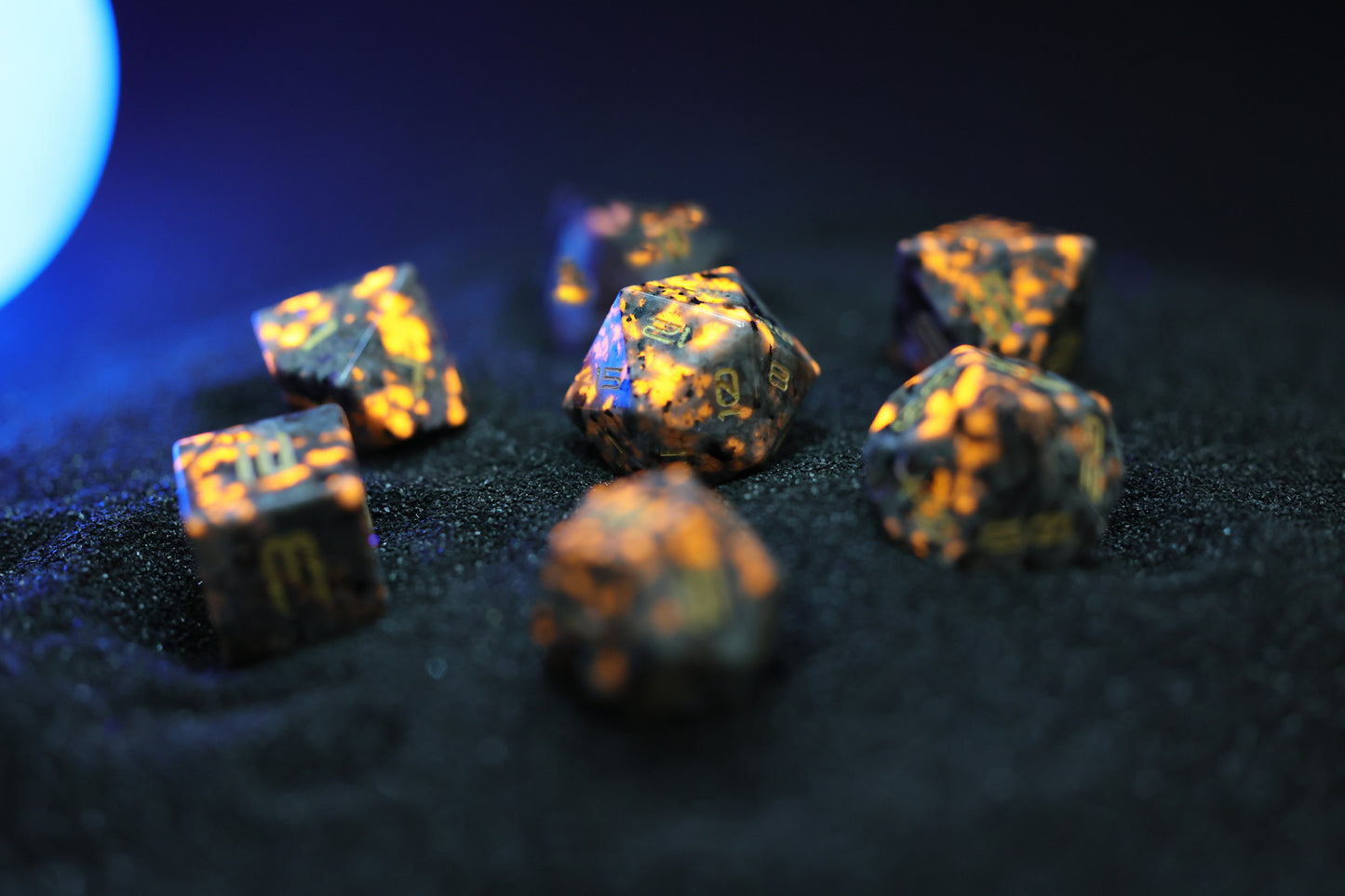Flame Star - Solar System-themed Dice Set