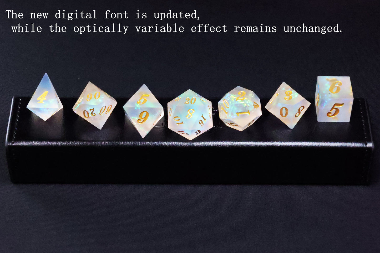 DiceNest *** Photochromic RPG Dice Set (Magically changing color under sunlight)