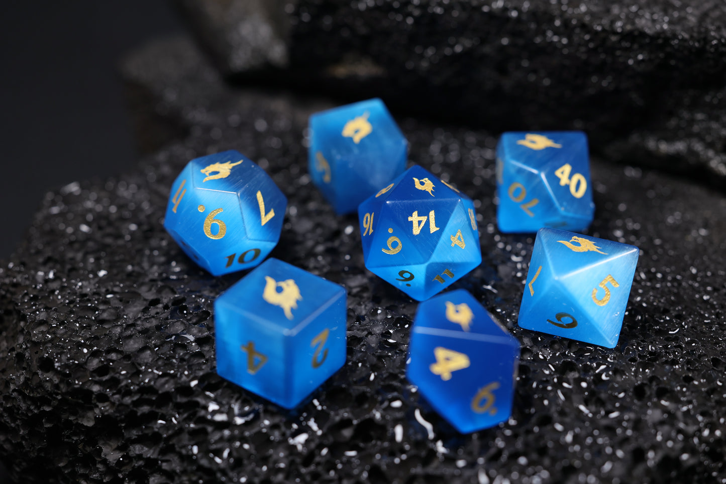 Dragon Flame - Gemstone Dice Collection Set