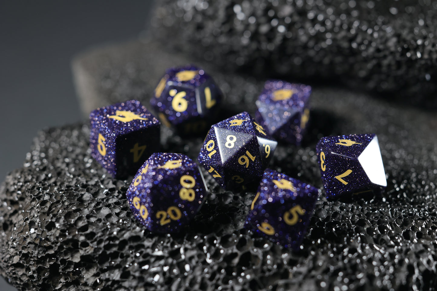 Dragon Flame - Gemstone Dice Collection Set