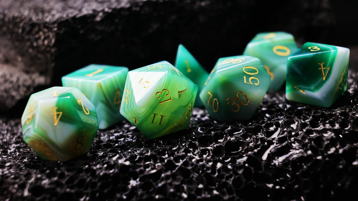 DiceNest D&D *Spectrum*- Mysterious Agate Dice*