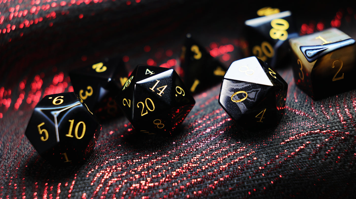DiceNest D&D *Spectrum*- Mysterious Agate Dice*