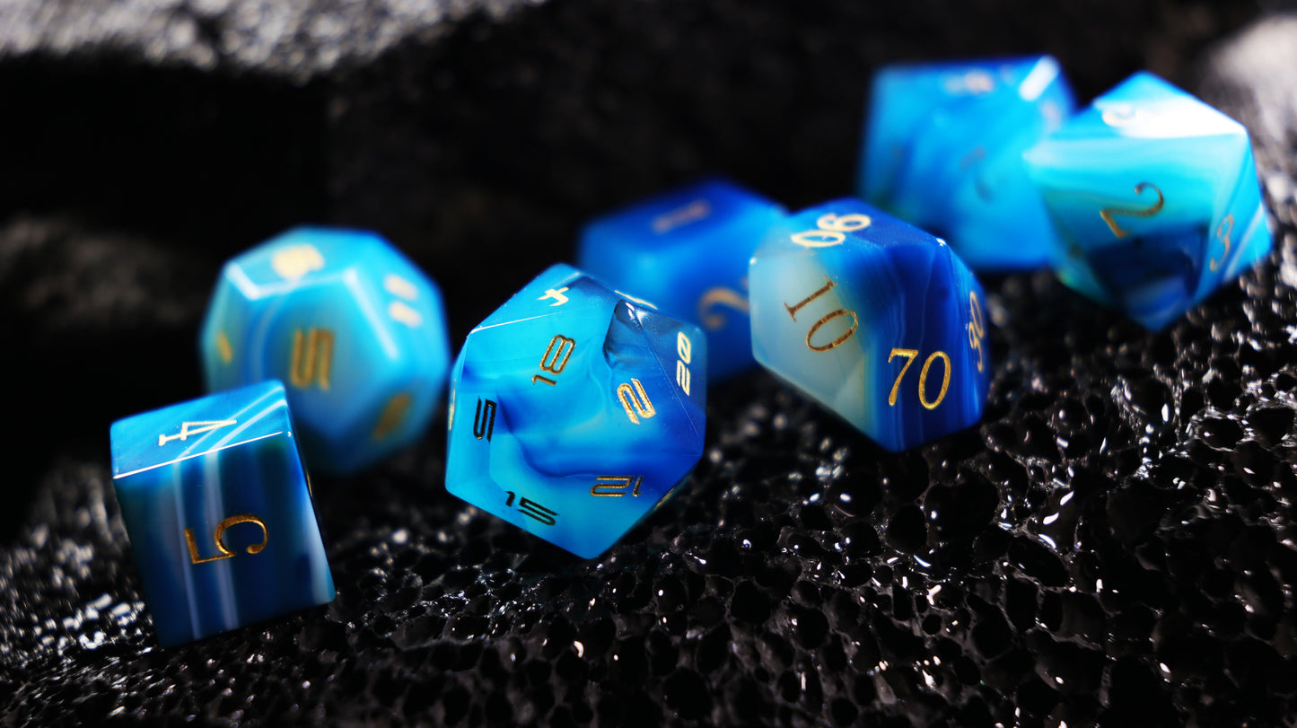 DiceNest D&D *Spectrum*- Mysterious Agate Dice*