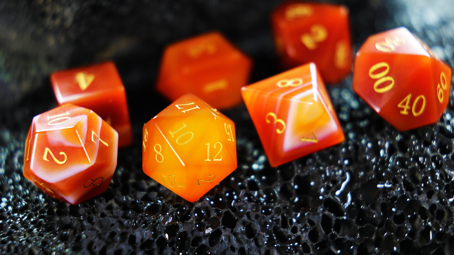 DiceNest D&D *Spectrum*- Mysterious Agate Dice*