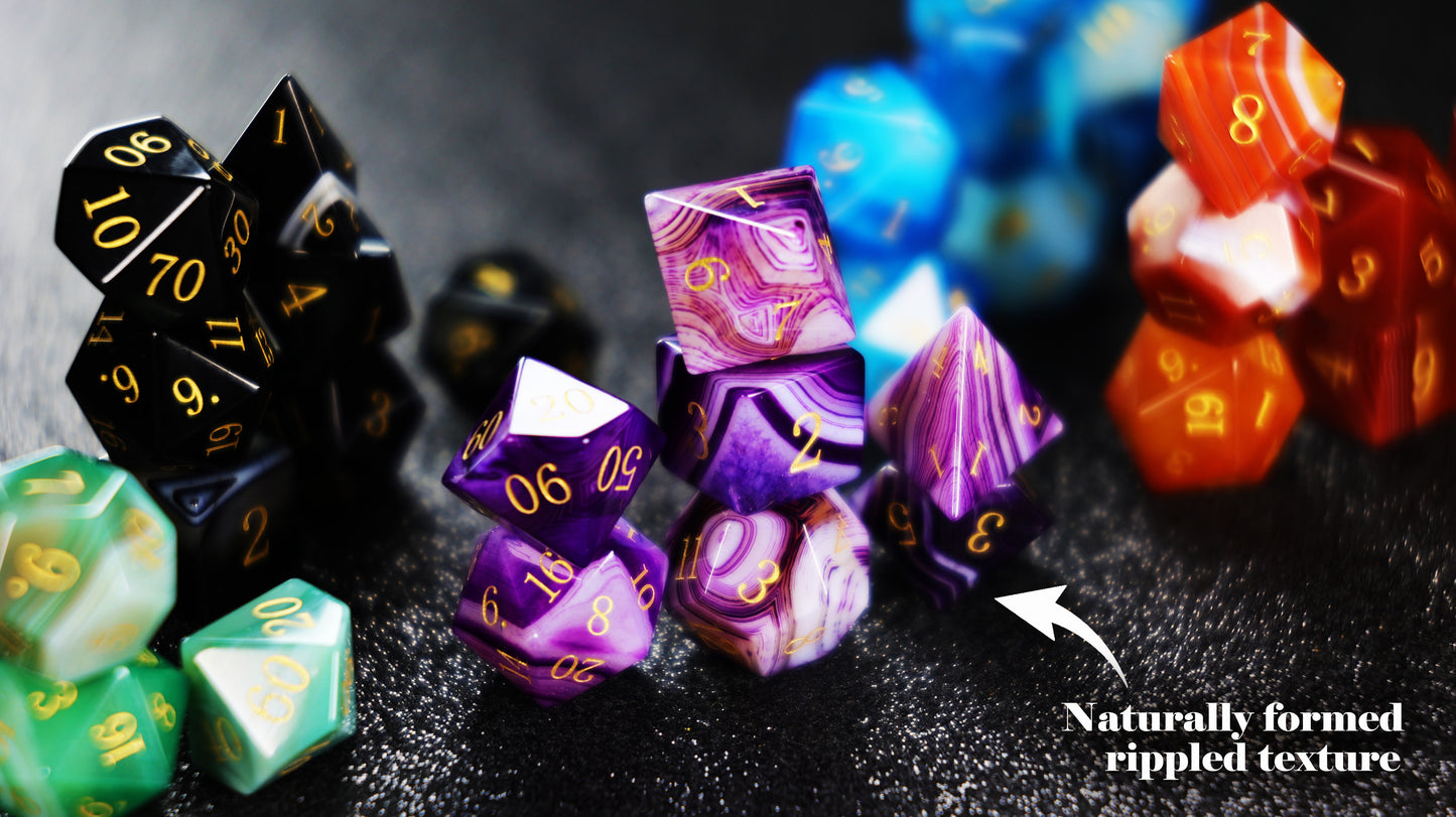 DiceNest D&D *Spectrum*- Mysterious Agate Dice*
