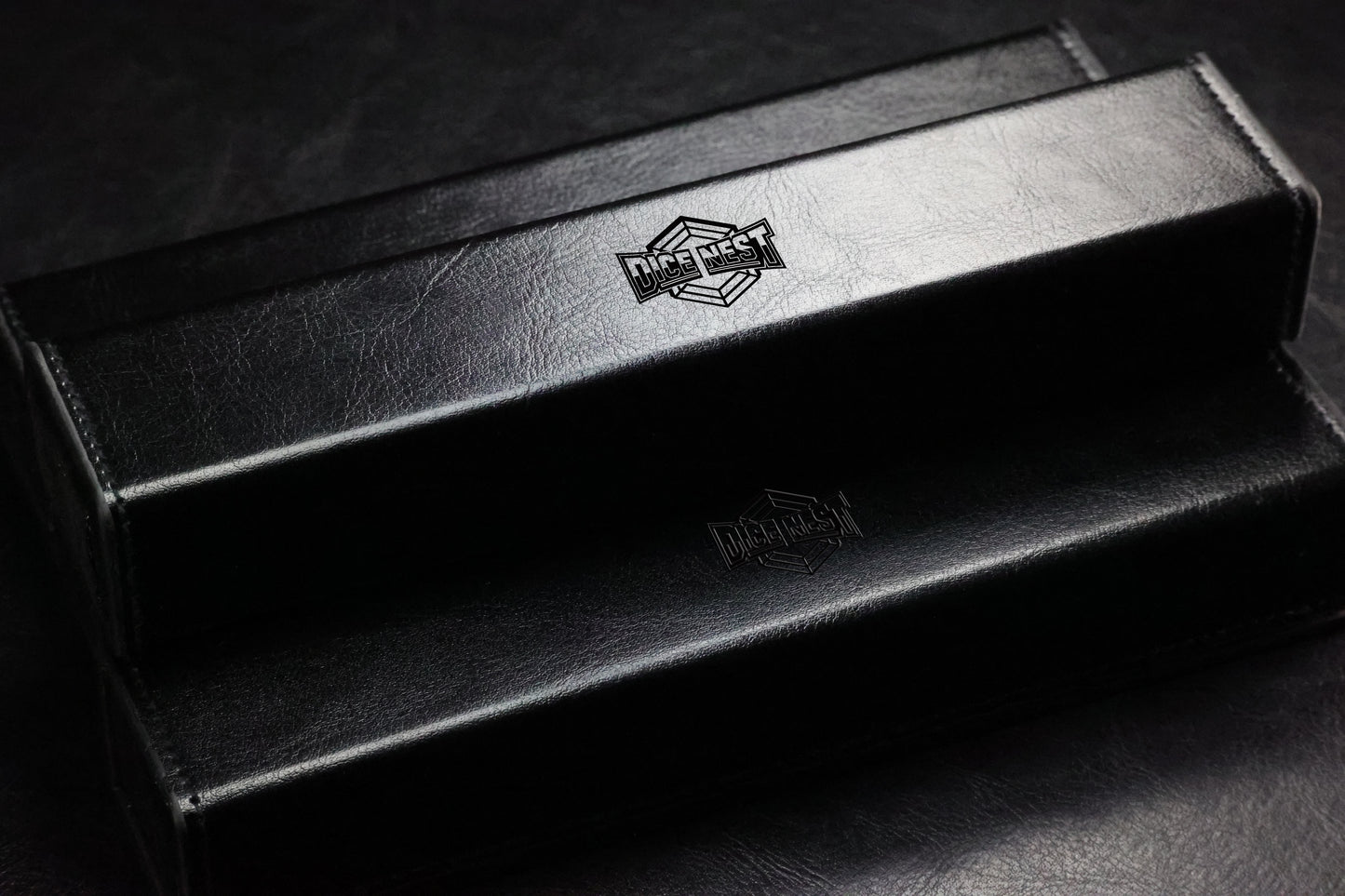 ✨Black PU Leather Dice Box