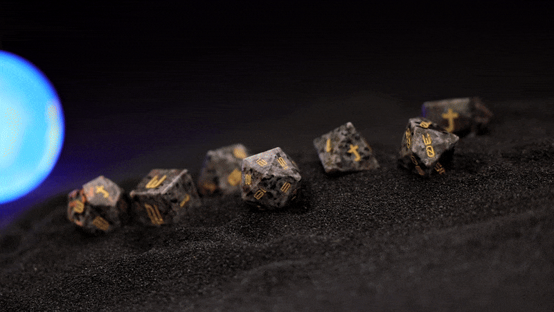 Flame Star - Solar System-themed Dice Set