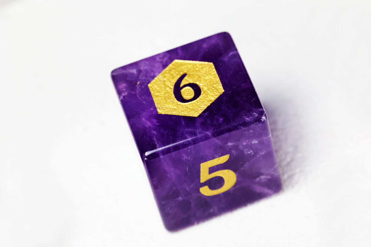 DiceNest D&D Nightmare’s Eye- Amethyst Dice Set