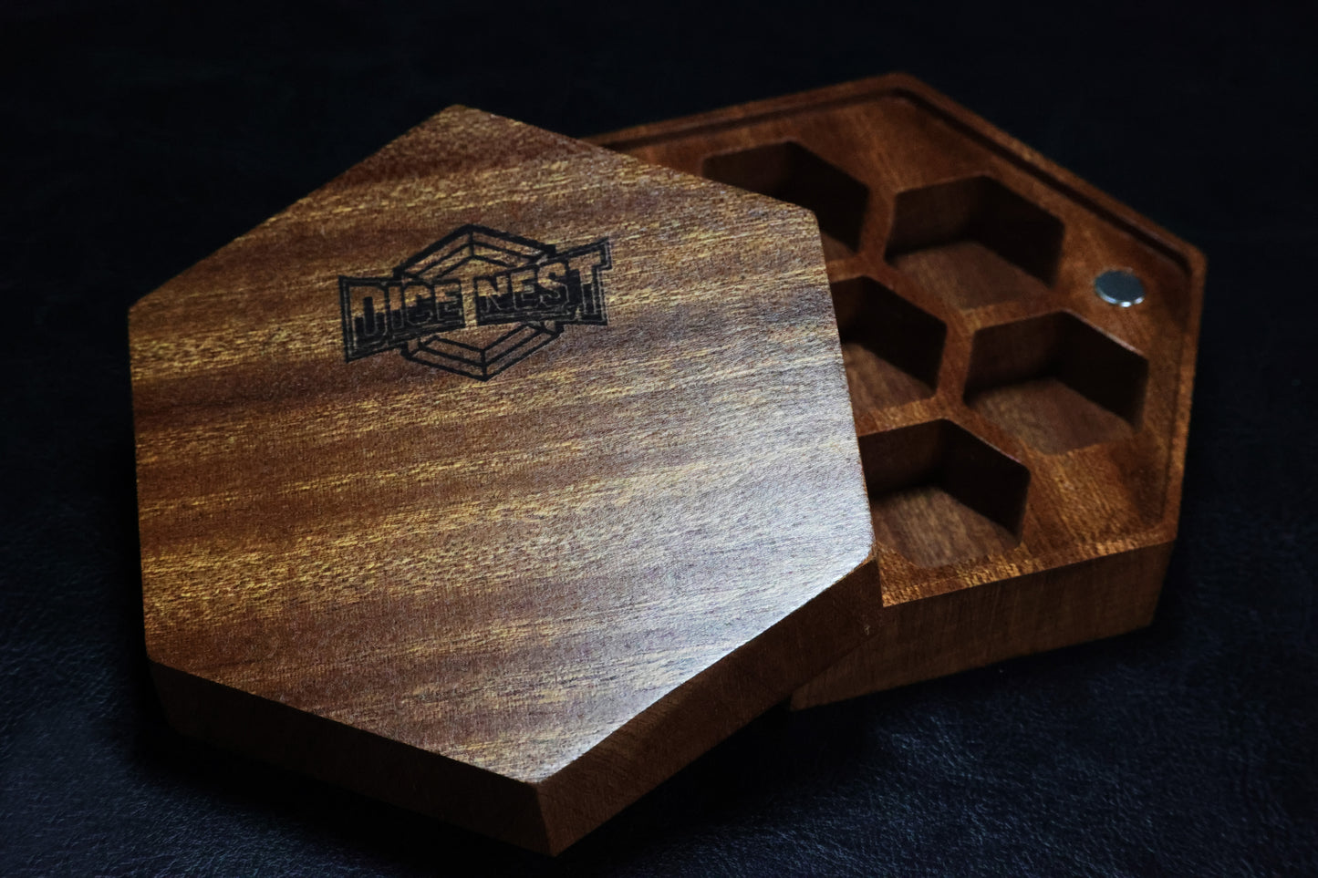 DiceNest D&D Hex Nest Wooden Dice Box: The Perfect Blend of Elegance and Functionality
