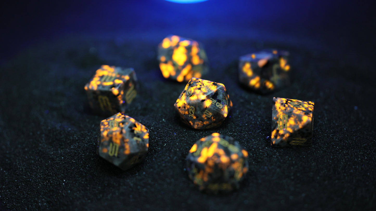 Flame Star - Solar System-themed Dice Set