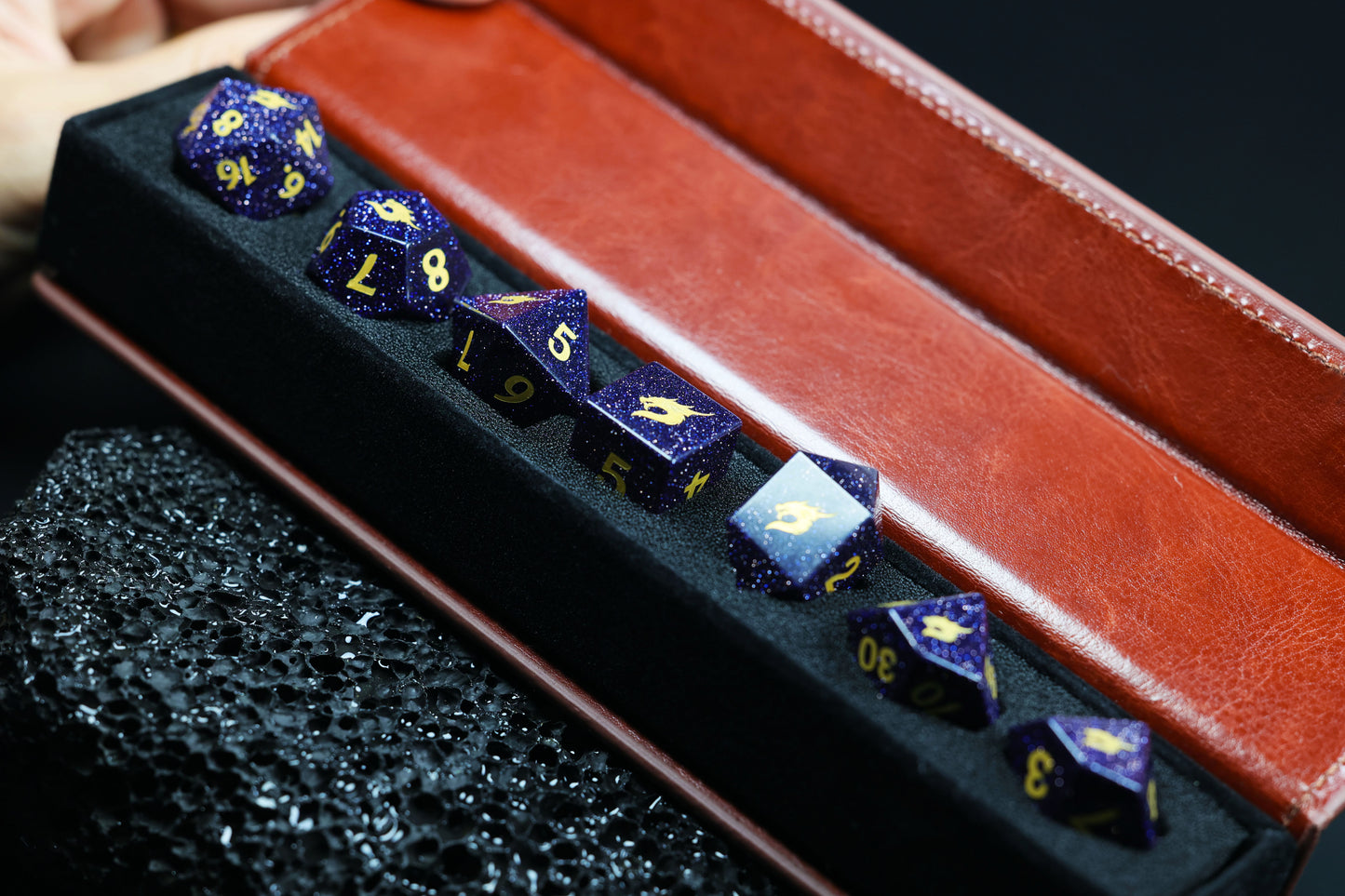 Dragon Flame - Gemstone Dice Collection Set