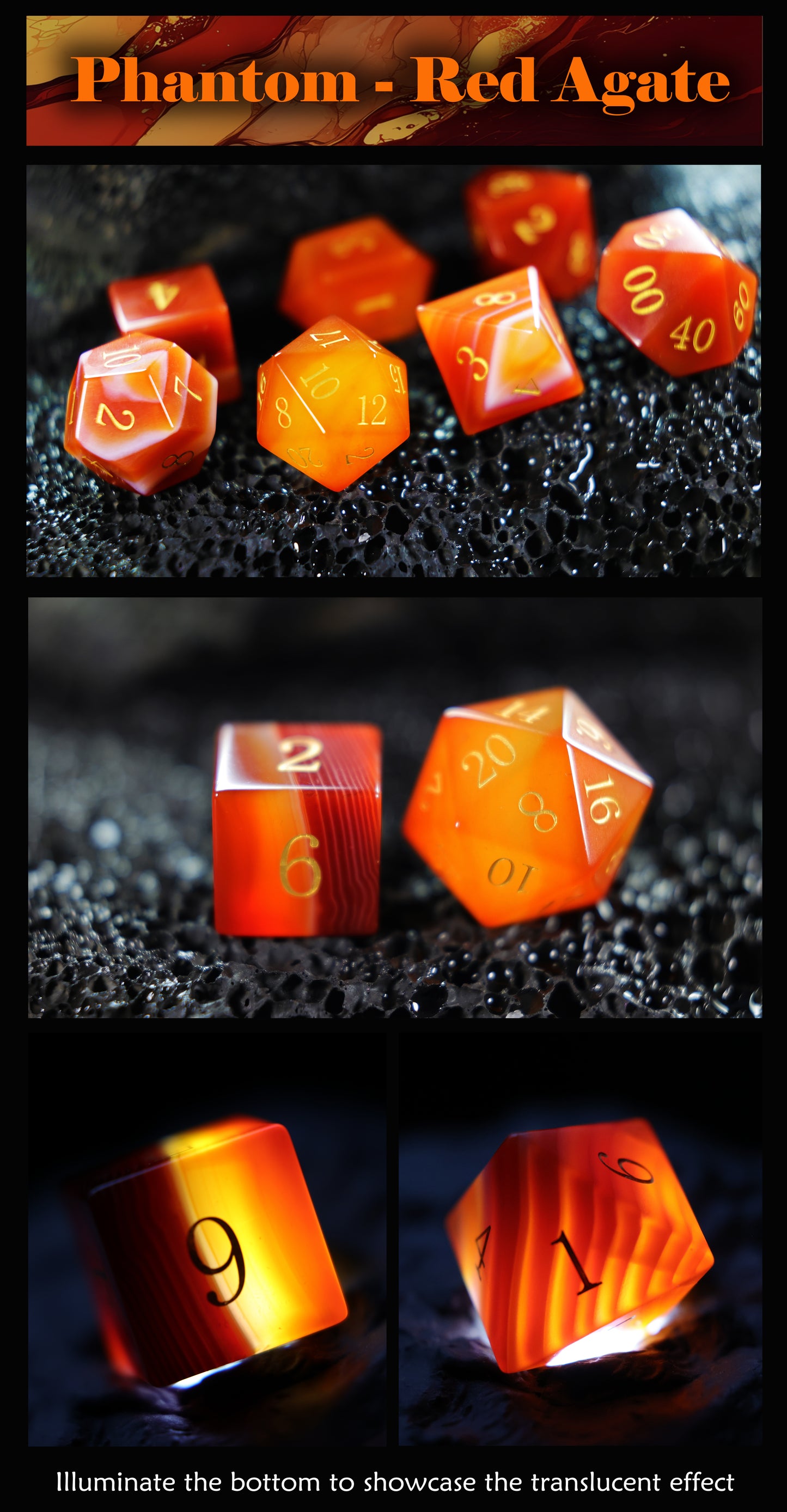 ✨Spectrum✨- Mysterious Agate Dice✨