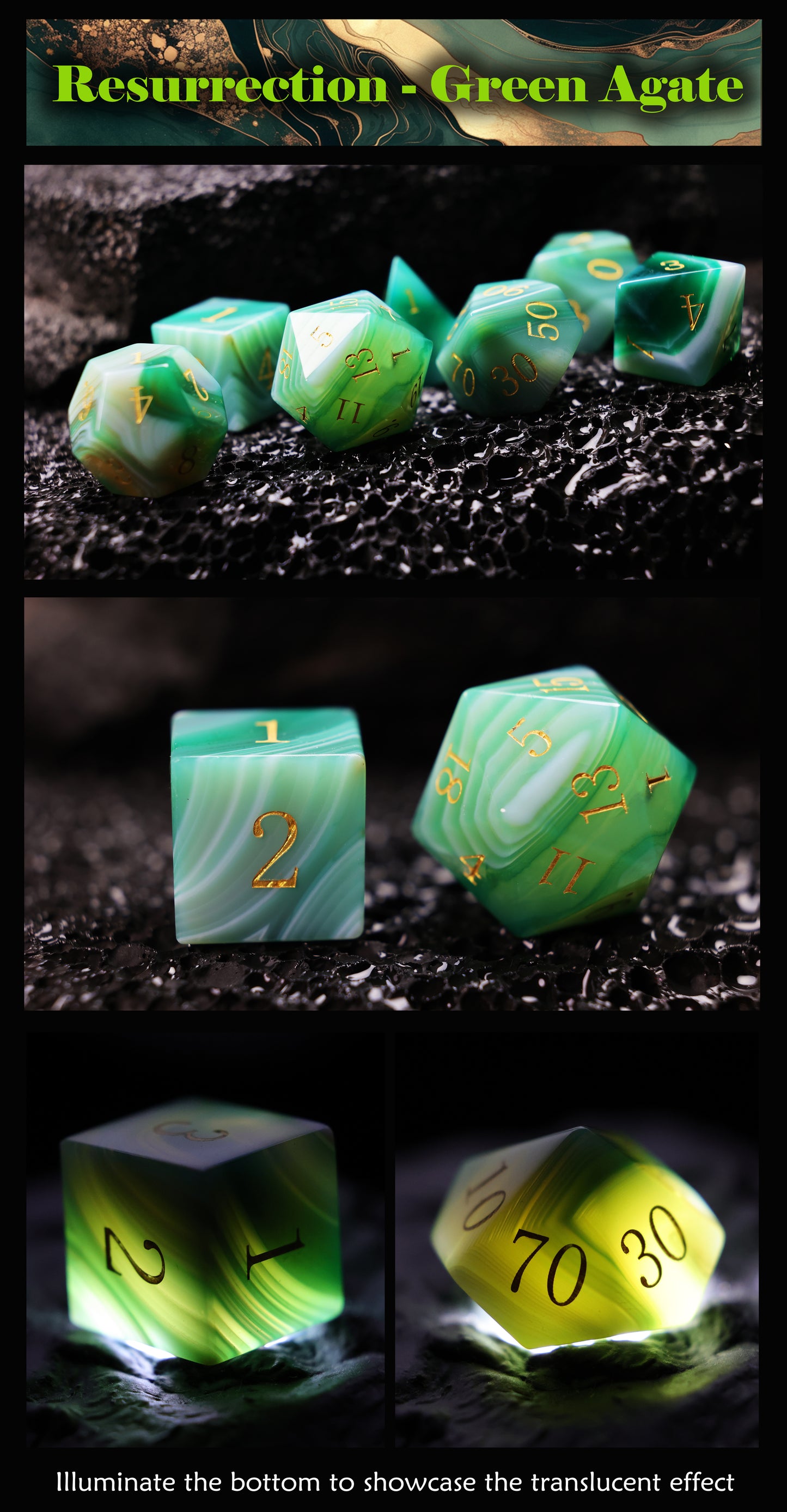 ✨Spectrum✨- Mysterious Agate Dice✨