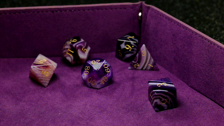 DiceNest D&D *Spectrum*- Mysterious Agate Dice*