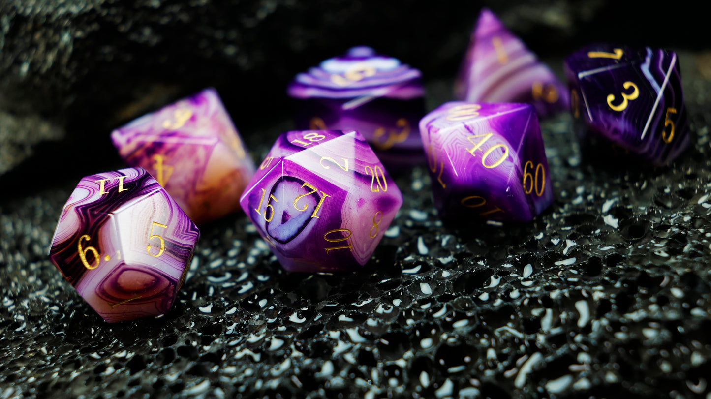 DiceNest D&D *Spectrum*- Mysterious Agate Dice*