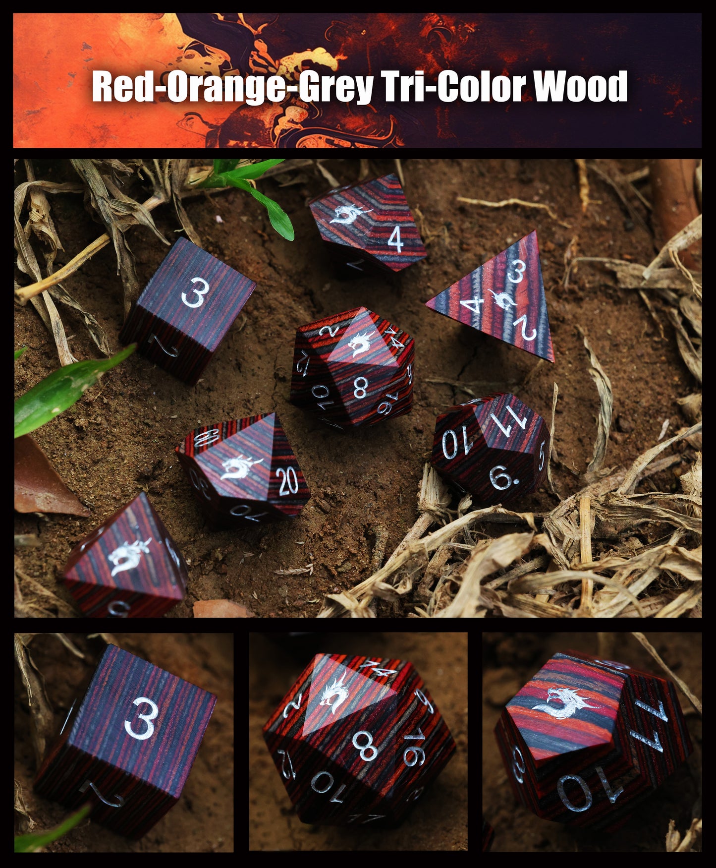 DiceNest *Dragonflame Dice Series 2 - Unburned Ashes