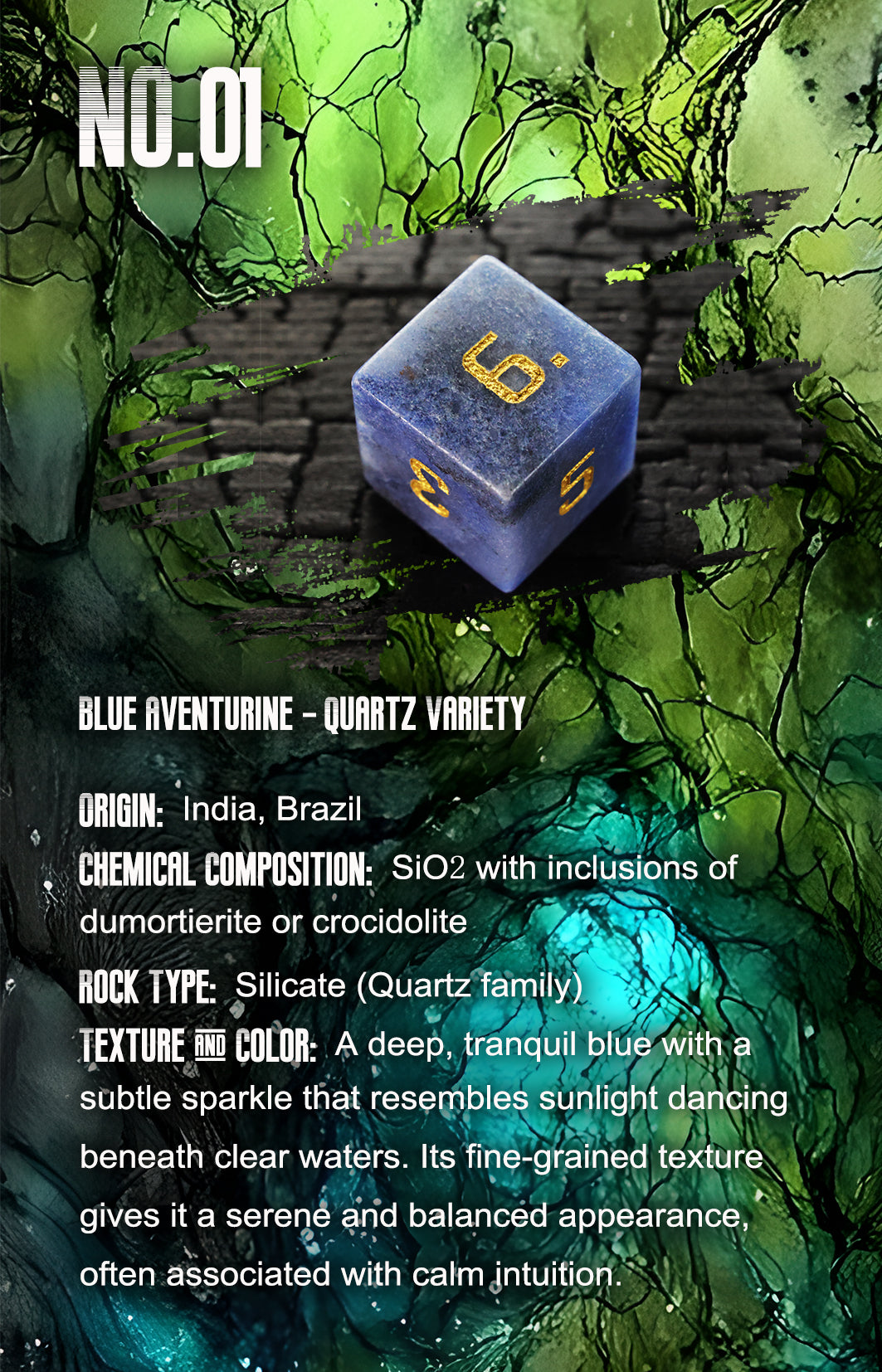 DiceNest  *** Mystic Realm G70 – Global Gemstone Dice Collection