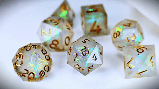 DiceNest  *** Photochromic RPG Dice Set (Magically changing color under sunlight）