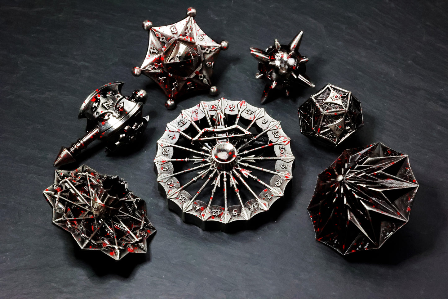 DiceNest    Fate Arsenal – Multi-structure dice inspired by iconic D&D classes