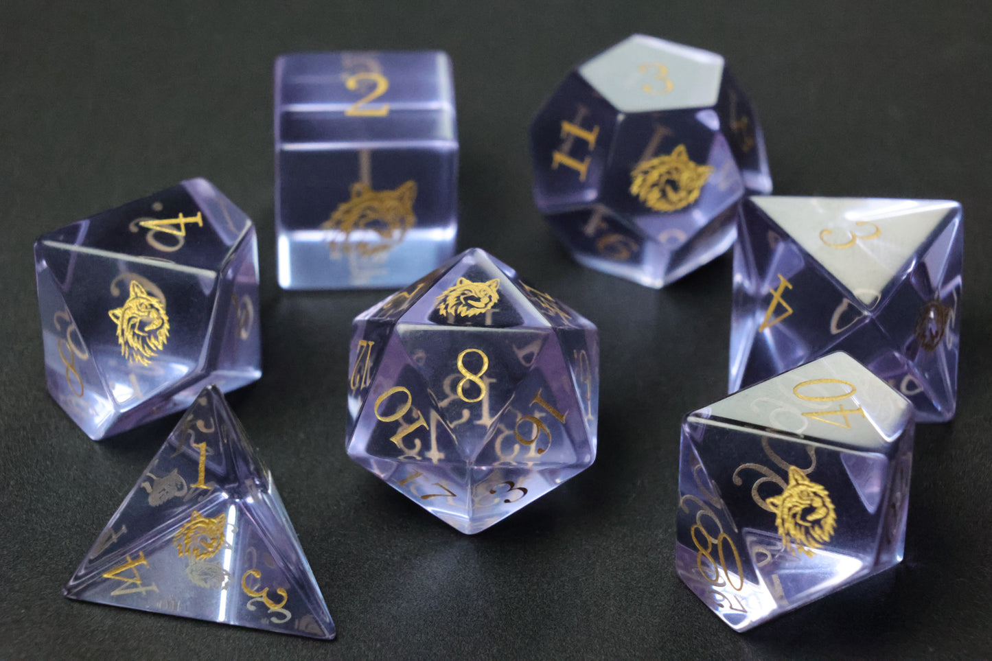 DiceNest   Eclipse Wolfshade--- Icy Violet Crystal