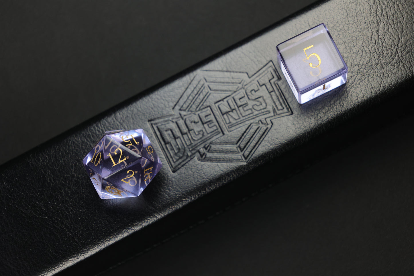 DiceNest   Eclipse Wolfshade--- Icy Violet Crystal