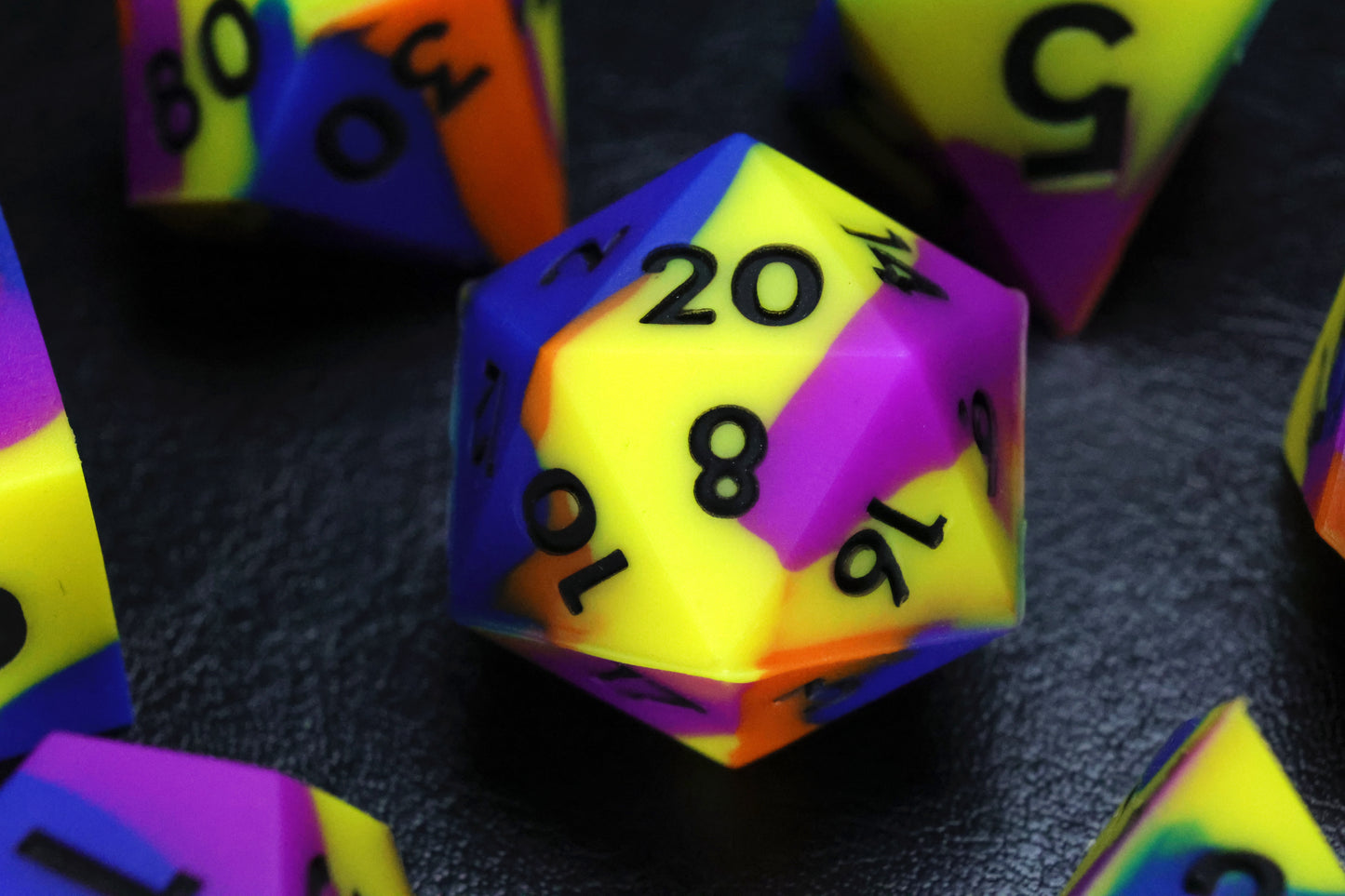 DiceNest   Rainbow Silicone Dice Set · Perfect for Board Games & TTRPGs