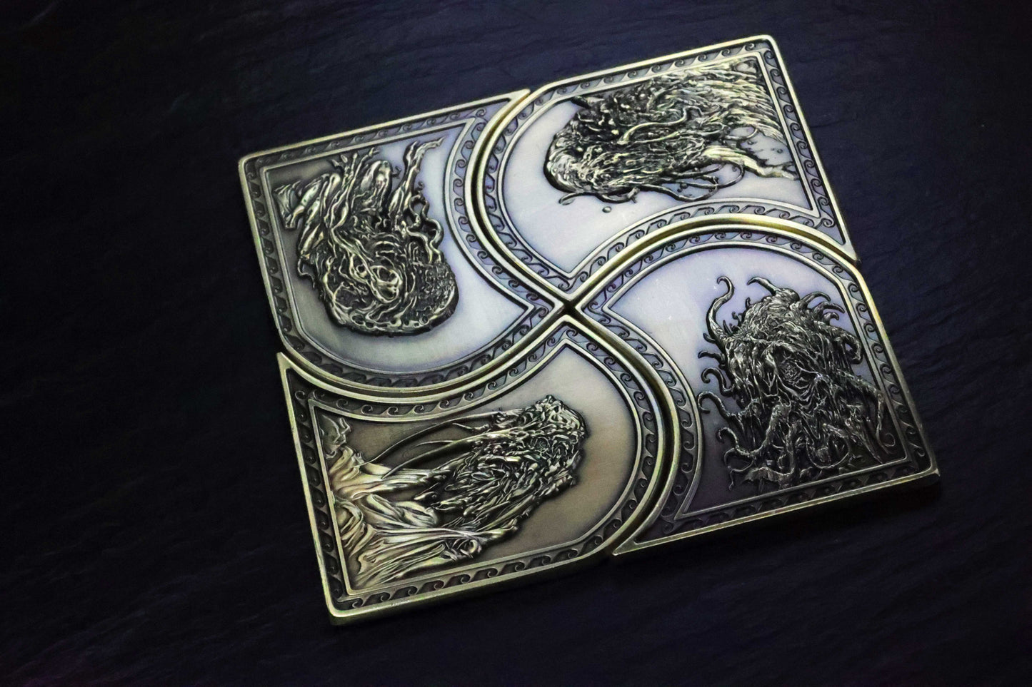 DiceNest  ***Spawn of Malignance– Eldritch Cthulhu Puzzle Coins