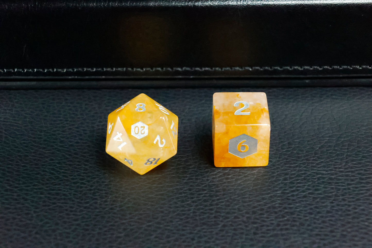 **DiceNest D&D Nightmare’s Eye- Citrine Dice Set