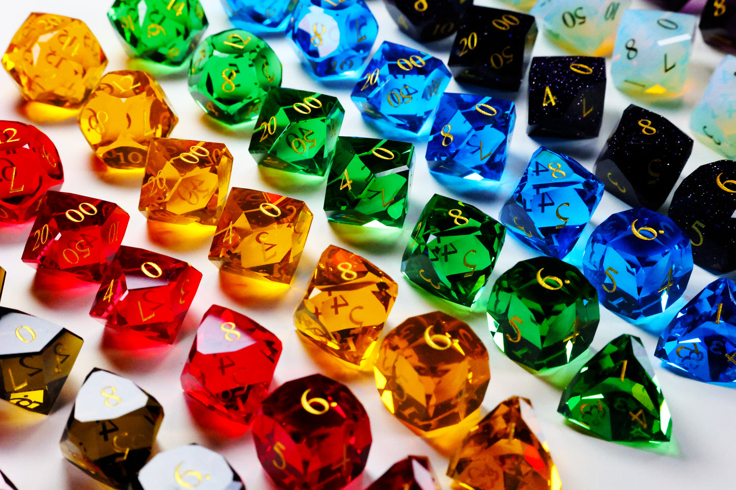 DiceNest  D&D   "Mystic Luminance" – Radiant Crystals of Magic