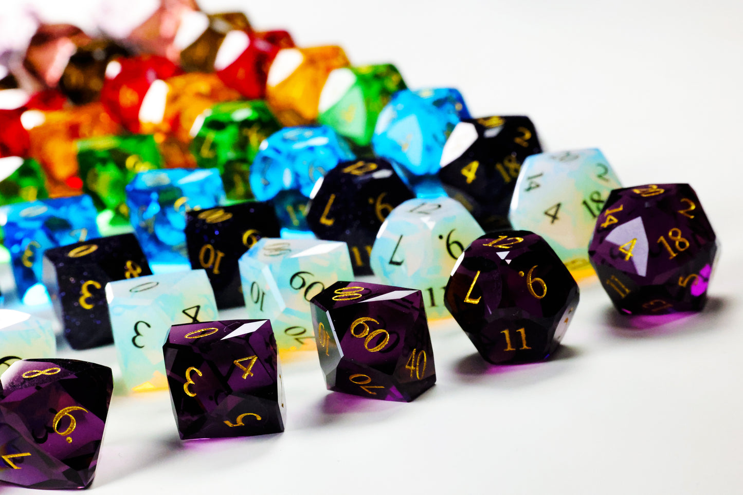 DiceNest  D&D   "Mystic Luminance" – Radiant Crystals of Magic