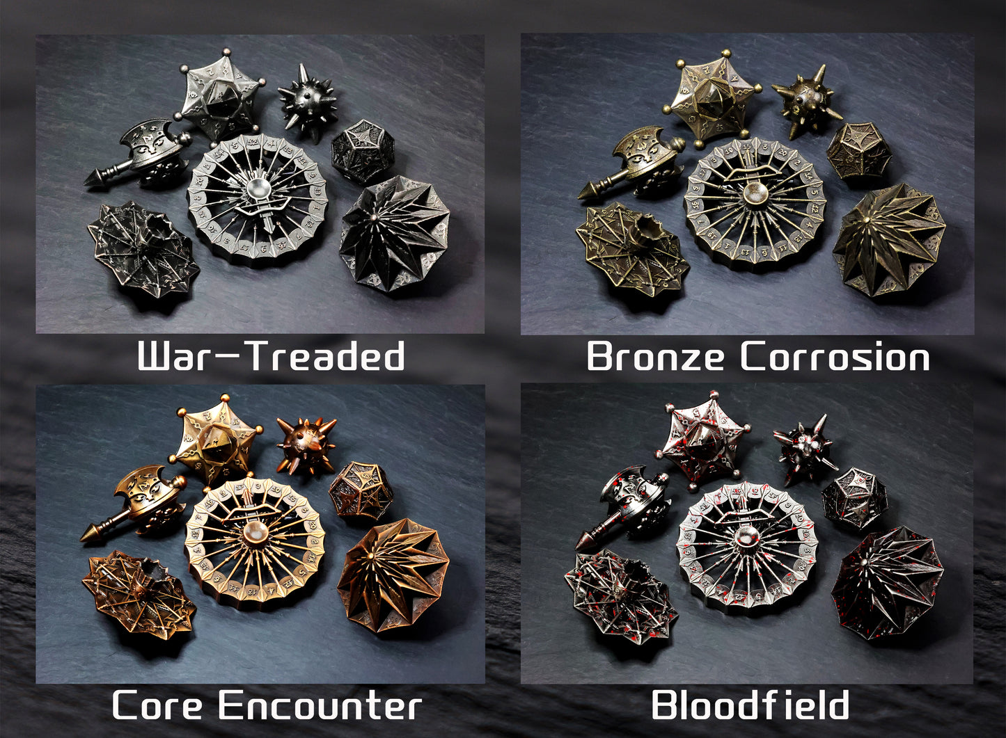 DiceNest    Fate Arsenal – Multi-structure dice inspired by iconic D&D classes