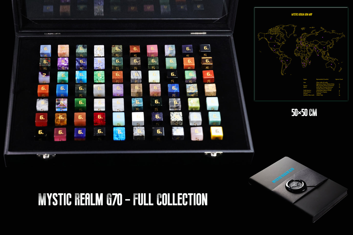 DiceNest  *** Mystic Realm G70 – Global Gemstone Dice Collection